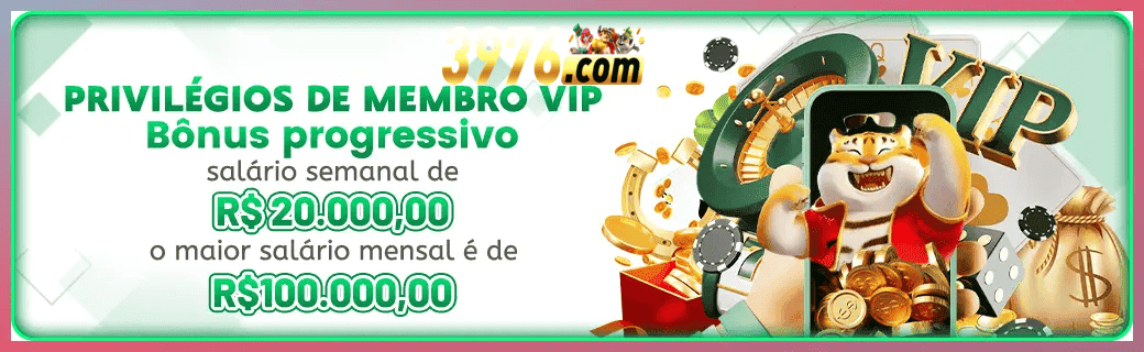 3976 bônus — cashback 15 por cento e níveis VIP
